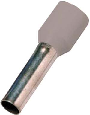 IC Geïsol.adereindh.DIN46228dl4, 0,75mm2, 10mm L,vert. gri