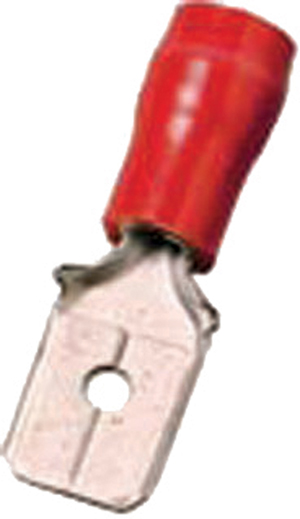 IC Geïs. vlaksteker 0,5-1mm2 2,8 x 0,8 rood Messing