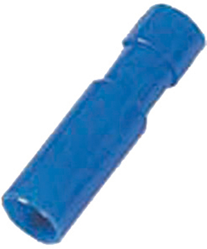 IC Voll.geïs. rondsteekhuls 1,5-2,5mm2 steker 4mm blauw