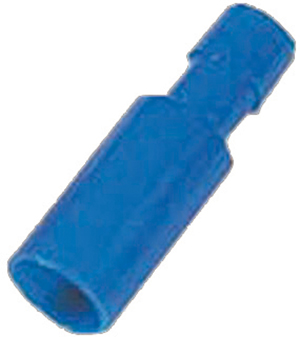 IC Voll.geïs. rondsteker 1,5-2,5mm2 steker 4mm blauw