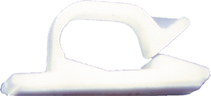 Kabelclips zelfklevend 19x19mm ø5,3mm transparant