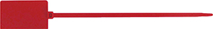 Bundelband met groot markeerlabel 363x7,5mm rood