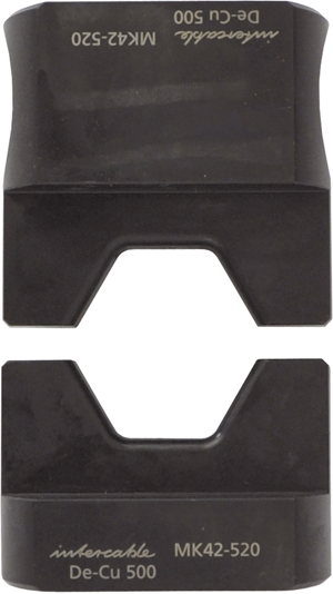 Zeskantpersinzetstuk voor Cu vlgs DIN 70mm², voor Al vlgs DIN 50mm² rm/sm, 70mm² se, Kz.16, Serie 520