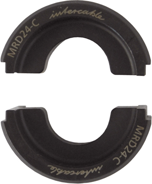 IC Ovaalpersinzetst.v.twin-kabelschoen 2x120mm2,S130