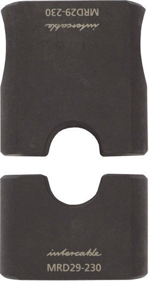 IC Ovaalpersinzetst.v.twin-kabelschoen 2x120mm2,S230