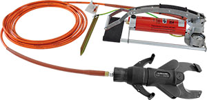 Veiligheidssnijder max. Ø95mm met hydraulische accupomp